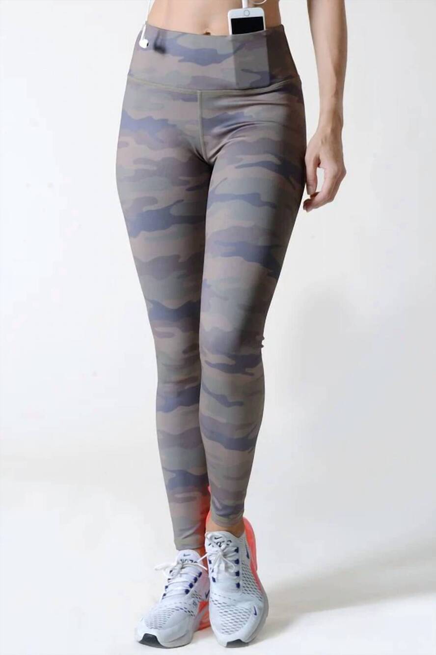 NEW YELETE high rise active leggings in camo